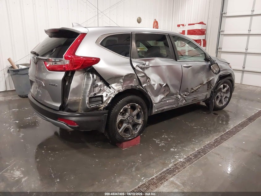2018 Honda Cr-v VIN 7FARW2H8XJE102585 IAAI salvage auction — RIGHT SIDE, Salvage (Nebraska), sold $5,125 on 2026-07-09 (photo 4)