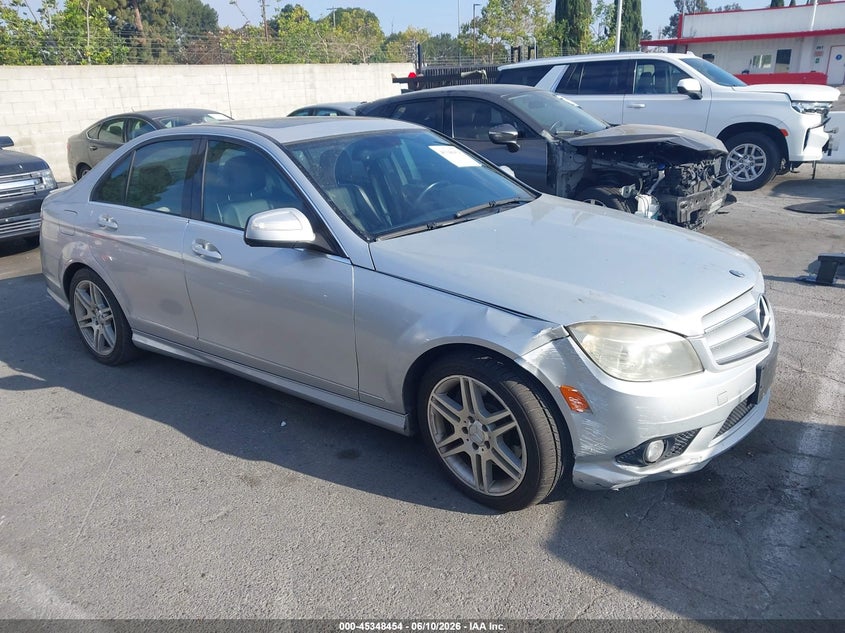 2008 Mercedes-benz C-klasse VIN WDDGF56X18F011229 IAAI salvage auction — LEFT FRONT, Salvage (California), sold $325 on 2026-07-09 (photo 1)