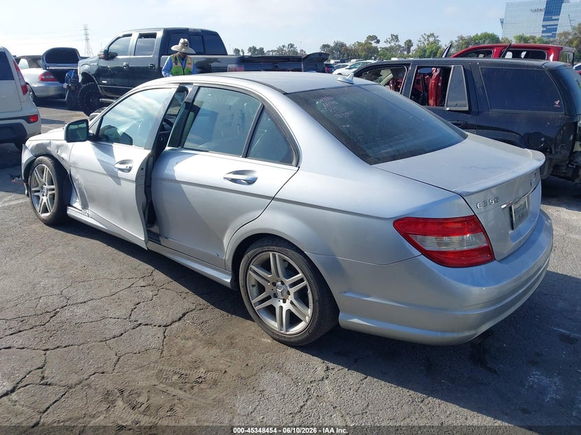 2008 Mercedes-benz C-klasse VIN WDDGF56X18F011229 IAAI salvage auction — LEFT FRONT, Salvage (California), sold $325 on 2026-07-09 (photo 3)