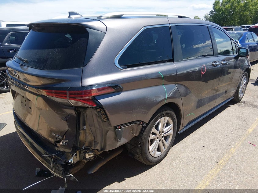 2021 Toyota Sienna VIN 5TDESKFC8MS014101 IAAI salvage auction — REAR END, Salvage (Colorado), sold $14,100 on 2026-07-31 (photo 4)