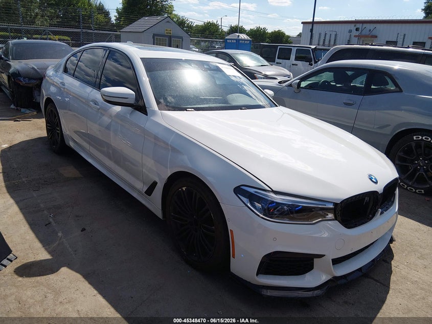 2019 BMW 5er VIN WBAJE7C52KWW17306 IAAI salvage auction — UNDERCARRIAGE, Salvage (North Carolina), sold $13,200 on 2026-07-29 (photo 1)