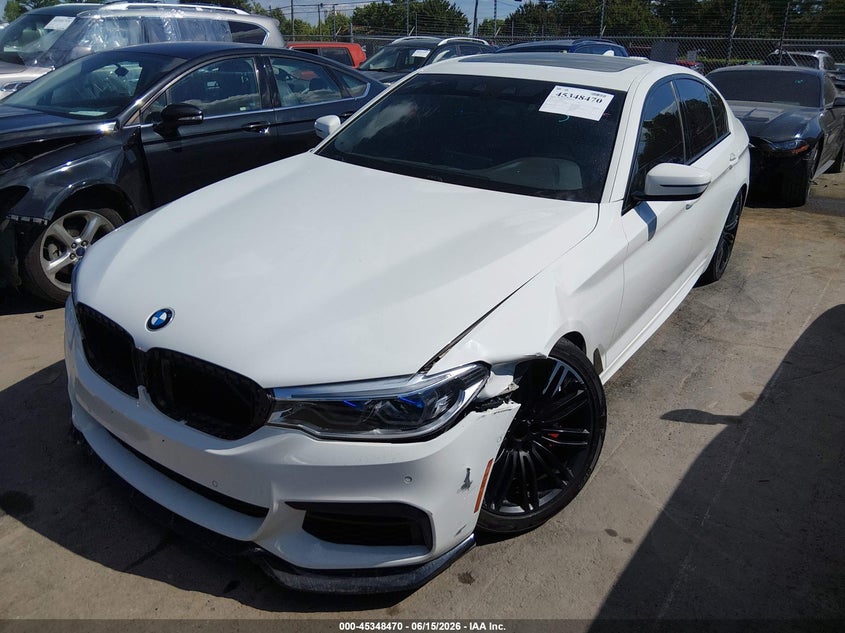 2019 BMW 5er VIN WBAJE7C52KWW17306 IAAI salvage auction — UNDERCARRIAGE, Salvage (North Carolina), sold $13,200 on 2026-07-29 (photo 2)