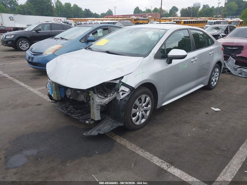 2022 Toyota Corolla VIN 5YFEPMAE7NP326846 IAAI salvage auction — FRONT END, Salvage Title, sold $3,100 on 2026-08-02 (photo 2)