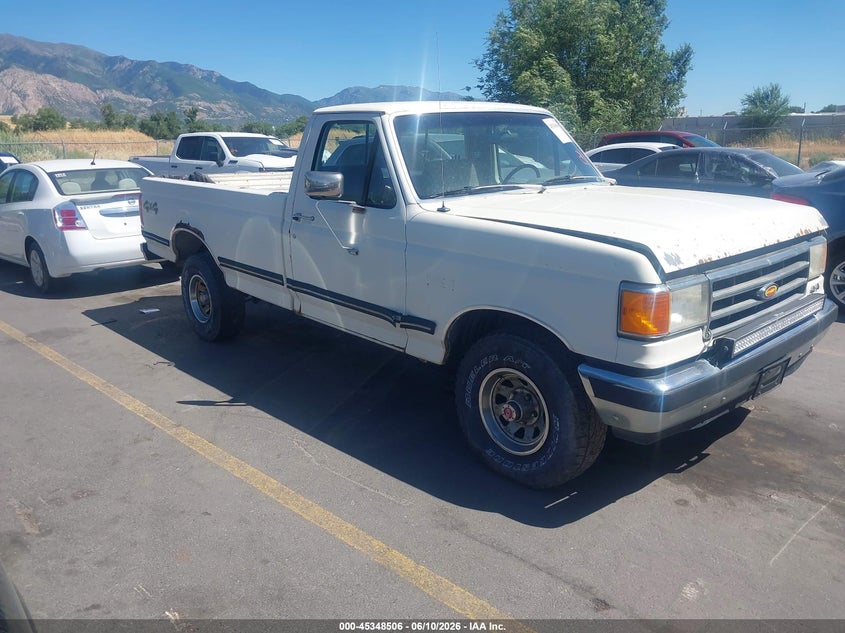 1991 Ford F-150 lightning VIN 1FTEF14N3MPA38450 IAAI salvage auction — FRONT & REAR, Clear (Utah), sold $400 on 2026-07-09 (photo 1)