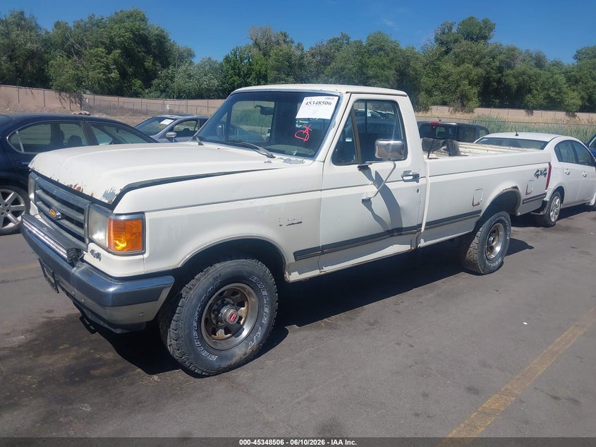 1991 Ford F-150 lightning VIN 1FTEF14N3MPA38450 IAAI salvage auction — FRONT & REAR, Clear (Utah), sold $400 on 2026-07-09 (photo 2)