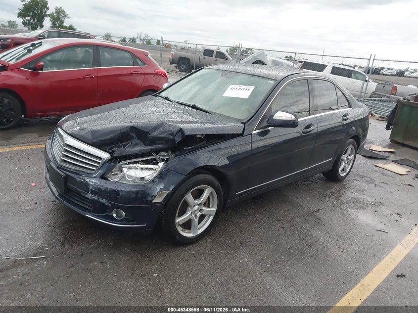 2008 Mercedes-benz C class VIN WDDGF54X18F085107 IAAI salvage auction — LEFT FRONT, Salvage (Iowa), sold $850 on 2026-07-14 (photo 2)