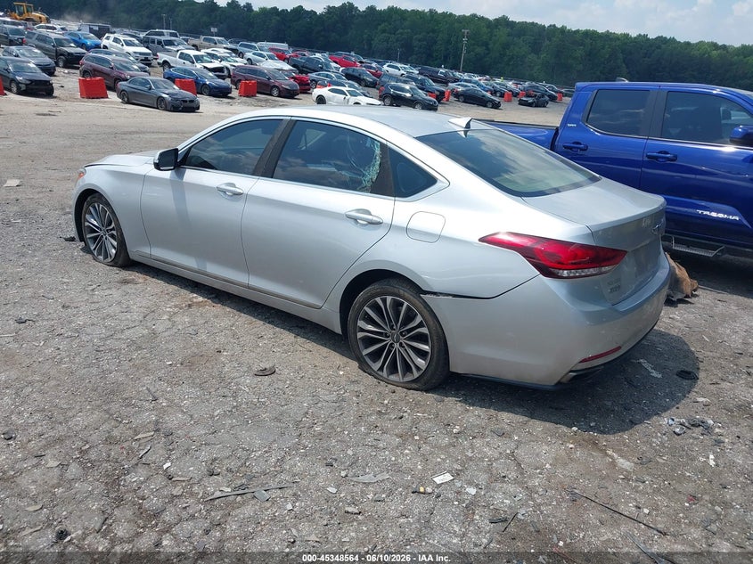 2016 Hyundai Genesis VIN KMHGN4JE0GU124818 IAAI salvage auction — FRONT END, Salvage (Idaho), sold $1,100 on 2026-07-15 (photo 3)