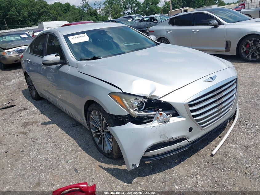 2016 Hyundai Genesis VIN KMHGN4JE0GU124818 IAAI salvage auction — FRONT END, Salvage (Idaho), sold $1,100 on 2026-07-15 (photo 6)