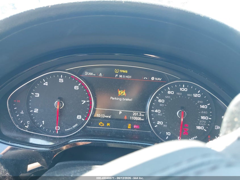 2017 Audi A8 VIN WAU43AFD5HN002265 IAAI salvage auction — FRONT END, Salvage (Missouri), sold $3,500 on 2026-07-15 (photo 7)