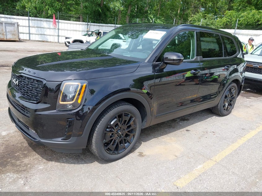 2022 Kia Telluride VIN 5XYP5DHC5NG204316 IAAI salvage auction — REAR END, Salvage (Michigan), sold $2,050 on 2026-07-27 (photo 2)