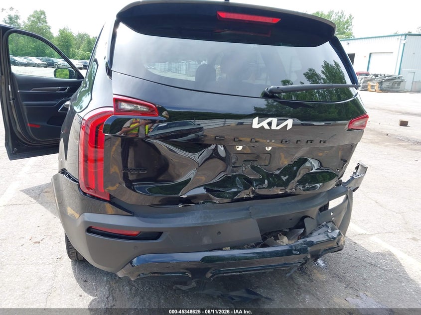 2022 Kia Telluride VIN 5XYP5DHC5NG204316 IAAI salvage auction — REAR END, Salvage (Michigan), sold $2,050 on 2026-07-27 (photo 6)