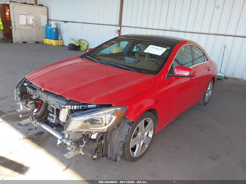 2015 Mercedes-benz Cla-klasse VIN WDDSJ4EB7FN228683 IAAI salvage auction — FRONT END, Salvage (California), sold $4,050 on 2026-07-09 (photo 2)
