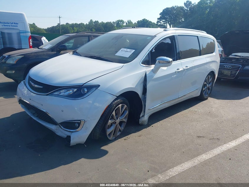 2018 Chrysler Pacifica VIN 2C4RC1GG8JR204267 IAAI salvage auction — FRONT END, Salvage Title, sold $3,700 on 2026-07-23 (photo 2)