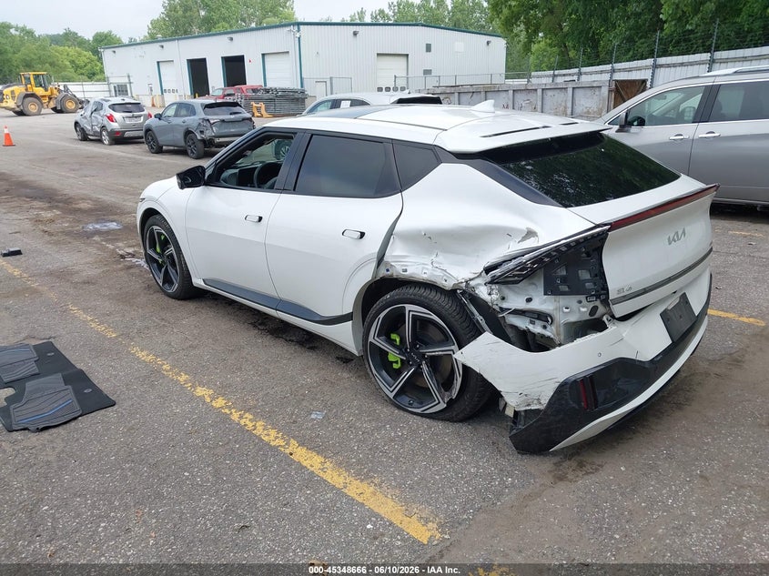 2023 Kia Ev6 VIN KNDC5DLE9P5133771 IAAI salvage auction — LEFT REAR, Wait Title, sold $12,525 on 2026-08-20 (photo 3)