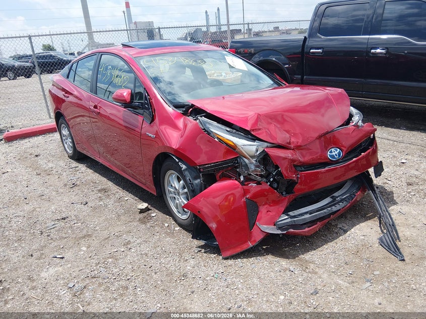2018 Toyota Prius VIN JTDKARFU3J3060925 IAAI salvage auction — FRONT END, Clear (Indiana), sold $4,825 on 2026-07-29 (photo 1)