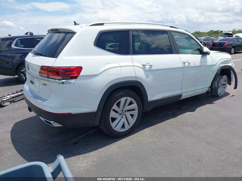 2021 Volkswagen Atlas VIN 1V2BR2CA0MC514285 IAAI salvage auction — FRONT END, Certificate Of Destruction (Florida), sold $4,900 on 2026-08-01 (photo 4)
