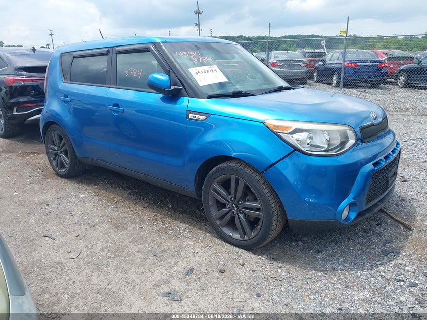 2015 Kia Soul VIN KNDJP3A59F7149261 IAAI salvage auction — REAR END, Salvage Title, sold $800 on 2026-07-15 (photo 1)