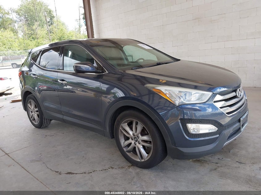 2013 Hyundai Santa fe VIN 5XYZWDLA4DG046092 IAAI salvage auction — REAR END, Bill Of Sale (Washington), sold $1,650 on 2026-07-22 (photo 1)