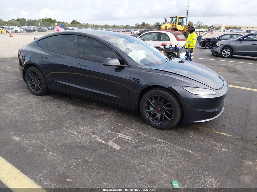 2024 Tesla Model 3 VIN 5YJ3E1EA8RF739640 IAAI salvage auction — LEFT FRONT, Salvage Title, sold $10,300 on 2026-08-02 (photo 1)