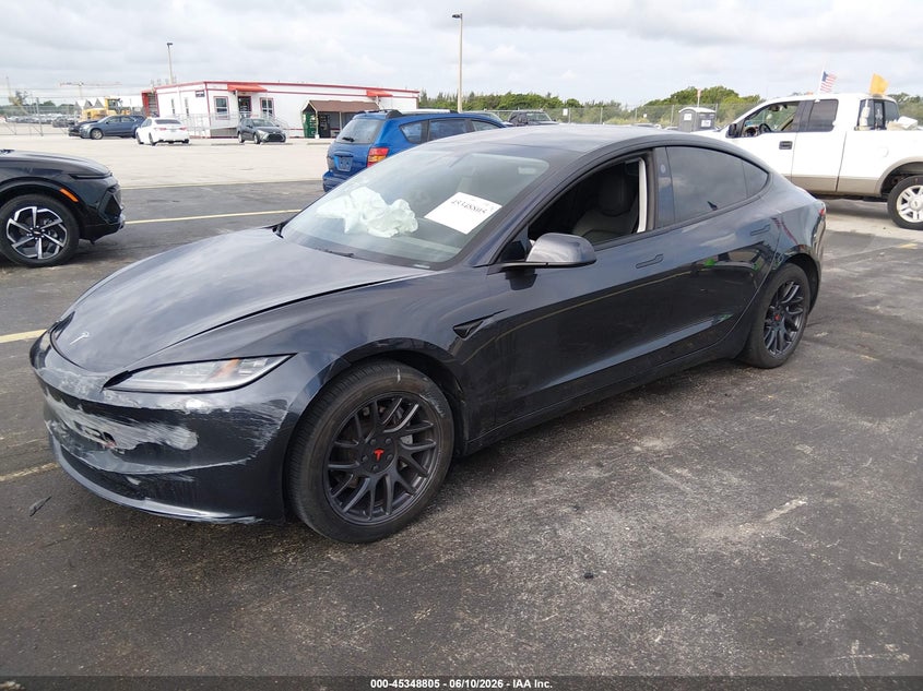 2024 Tesla Model 3 VIN 5YJ3E1EA8RF739640 IAAI salvage auction — LEFT FRONT, Salvage Title, sold $10,300 on 2026-08-02 (photo 2)