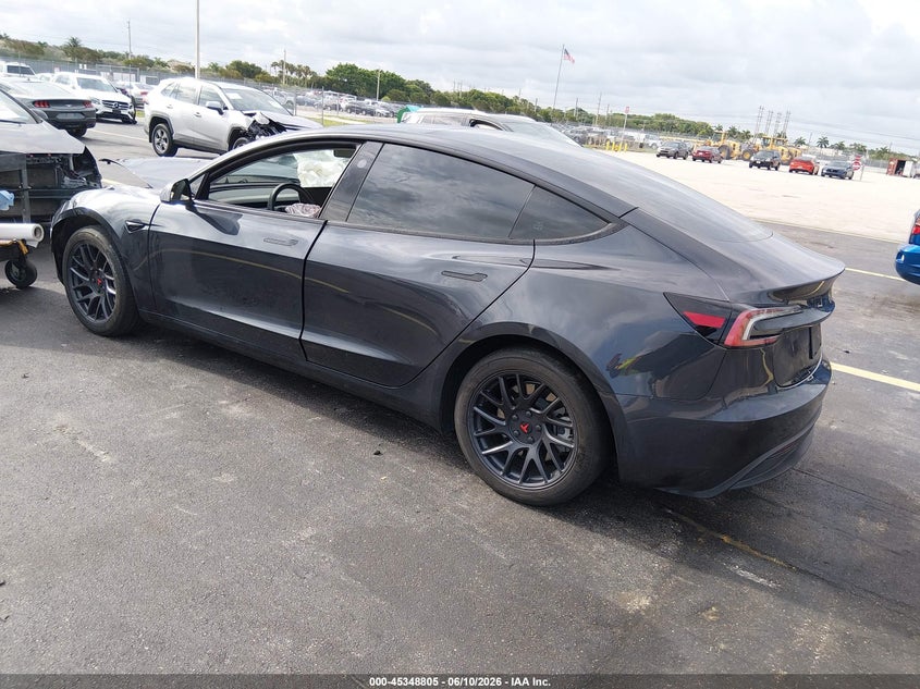 2024 Tesla Model 3 VIN 5YJ3E1EA8RF739640 IAAI salvage auction — LEFT FRONT, Salvage Title, sold $10,300 on 2026-08-02 (photo 3)