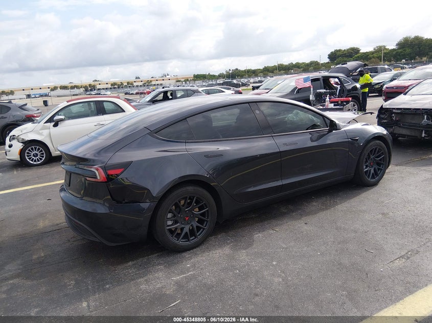 2024 Tesla Model 3 VIN 5YJ3E1EA8RF739640 IAAI salvage auction — LEFT FRONT, Salvage Title, sold $10,300 on 2026-08-02 (photo 4)