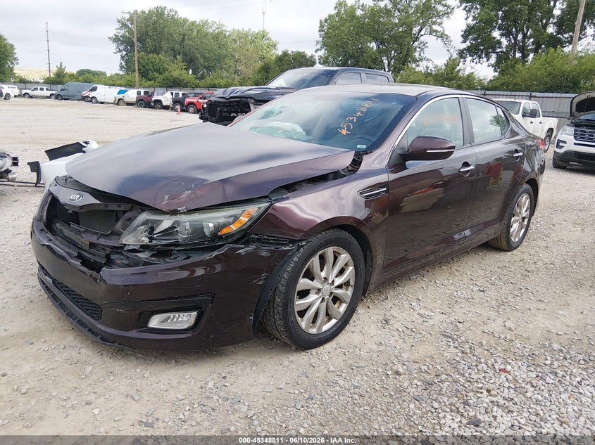 2014 Kia Optima VIN 5XXGM4A75EG345553 IAAI salvage auction — FRONT END, Salvage (Ohio), sold $650 on 2026-07-08 (photo 2)