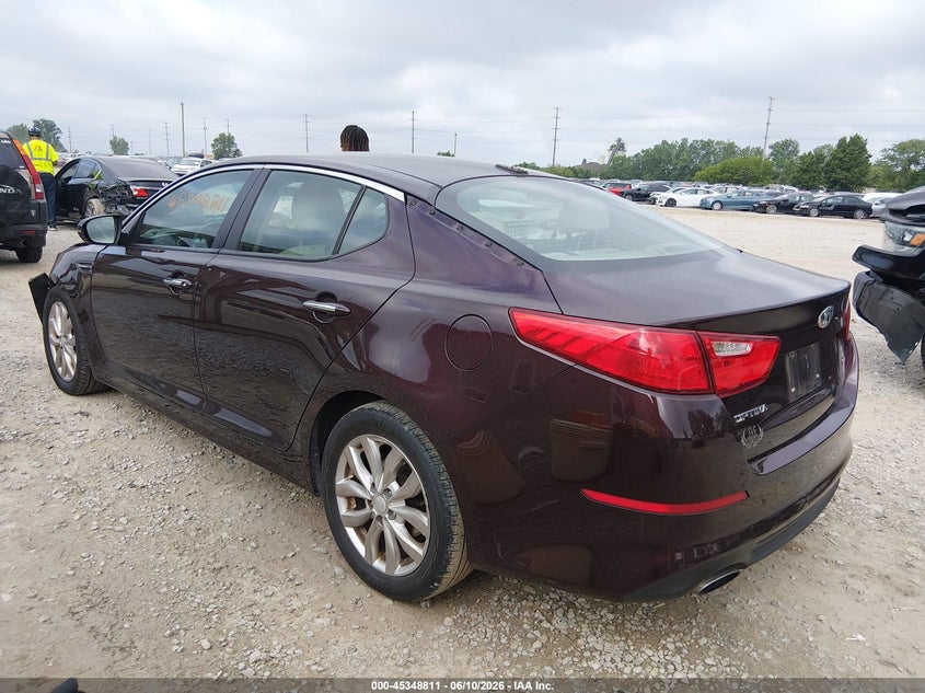 2014 Kia Optima VIN 5XXGM4A75EG345553 IAAI salvage auction — FRONT END, Salvage (Ohio), sold $650 on 2026-07-08 (photo 3)
