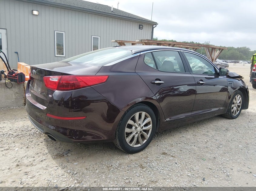 2014 Kia Optima VIN 5XXGM4A75EG345553 IAAI salvage auction — FRONT END, Salvage (Ohio), sold $650 on 2026-07-08 (photo 4)