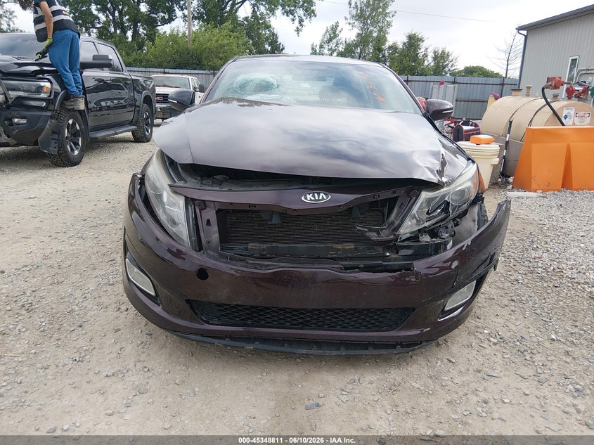 2014 Kia Optima VIN 5XXGM4A75EG345553 IAAI salvage auction — FRONT END, Salvage (Ohio), sold $650 on 2026-07-08 (photo 6)