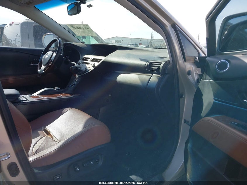 2013 Lexus Rx VIN JTJZB1BA4D2007876 IAAI salvage auction — ENGINE DAMAGE, Salvage (Texas), sold $2,300 on 2026-07-28 (photo 5)