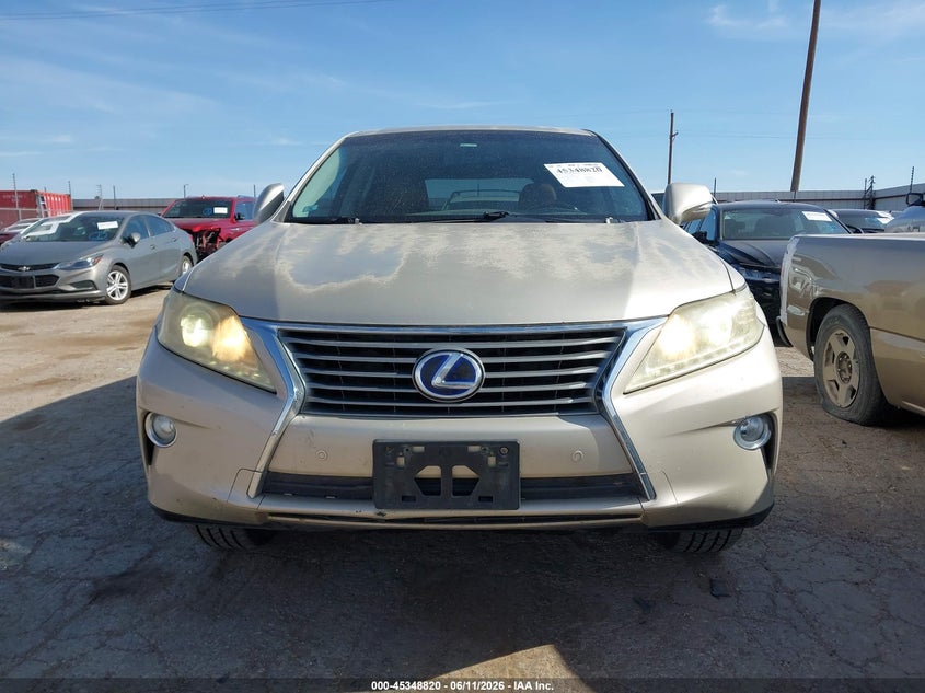 2013 Lexus Rx VIN JTJZB1BA4D2007876 IAAI salvage auction — ENGINE DAMAGE, Salvage (Texas), sold $2,300 on 2026-07-28 (photo 6)