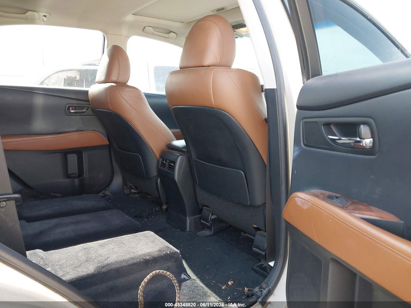 2013 Lexus Rx VIN JTJZB1BA4D2007876 IAAI salvage auction — ENGINE DAMAGE, Salvage (Texas), sold $2,300 on 2026-07-28 (photo 8)