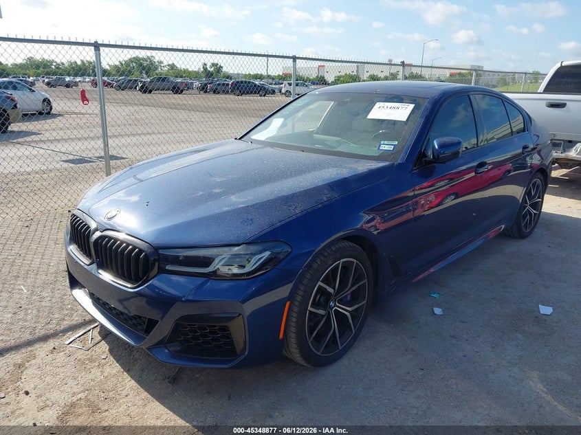 2022 BMW 5er VIN WBA53BJ00NWX50460 IAAI salvage auction — REAR END, Original (Texas), sold $20,700 on 2026-08-09 (photo 2)
