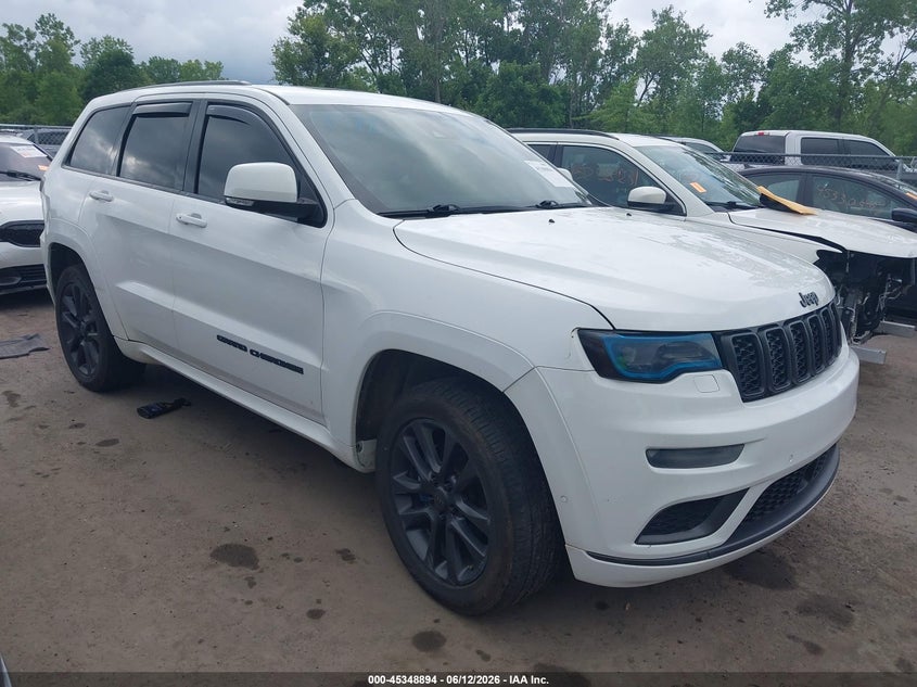 2019 Jeep Grand cherokee VIN 1C4RJFCG4KC558757 IAAI salvage auction — HAIL, Salvage Title, sold $5,500 on 2026-07-17 (photo 1)