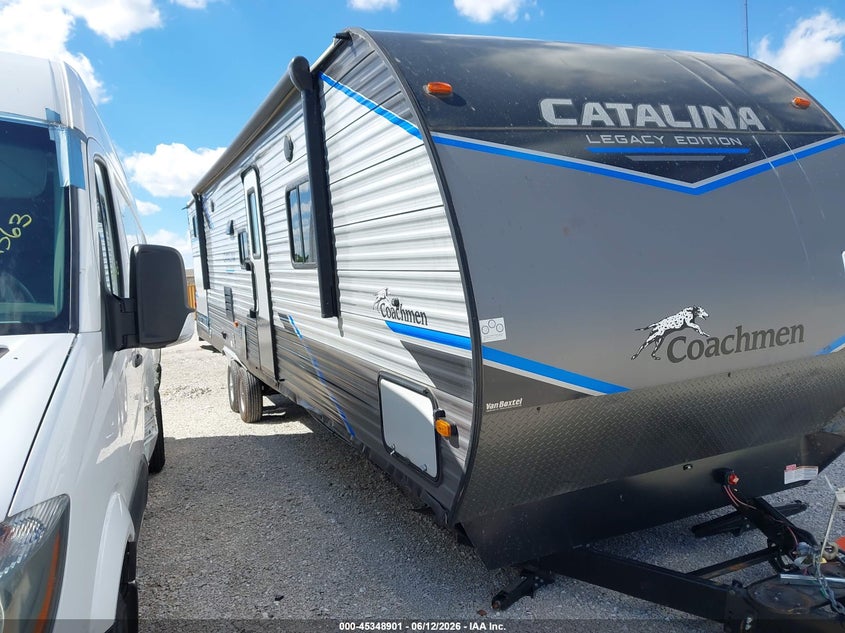 2022 Coachmen Catalina VIN 5ZT2CAZB6NX025282 IAAI salvage auction — REAR END, Junk Bill Of Sale Mv2459 (Wisconsin), sold $200 on 2026-07-15 (photo 1)