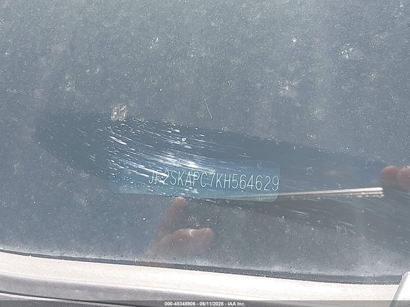 2019 Subaru Forester VIN JF2SKAPC7KH564629 IAAI salvage auction — SIDE, Clear (Indiana), sold $5,000 on 2026-07-17 (photo 9)