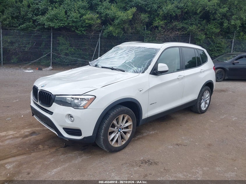 2017 BMW X3 VIN 5UXWX9C36H0T24922 IAAI salvage auction — UNKNOWN, Salvage Title, sold $3,000 on 2026-07-24 (photo 2)