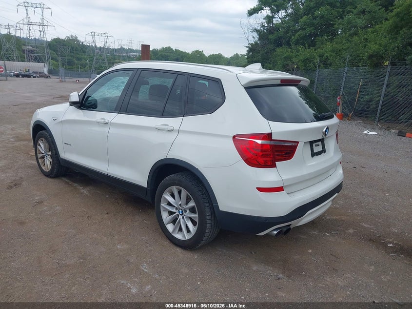 2017 BMW X3 VIN 5UXWX9C36H0T24922 IAAI salvage auction — UNKNOWN, Salvage Title, sold $3,000 on 2026-07-24 (photo 3)