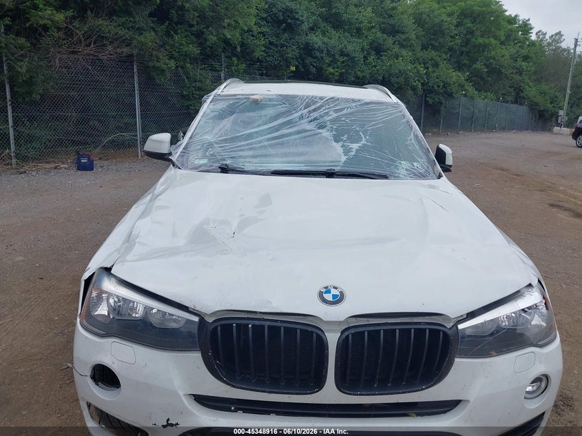 2017 BMW X3 VIN 5UXWX9C36H0T24922 IAAI salvage auction — UNKNOWN, Salvage Title, sold $3,000 on 2026-07-24 (photo 6)