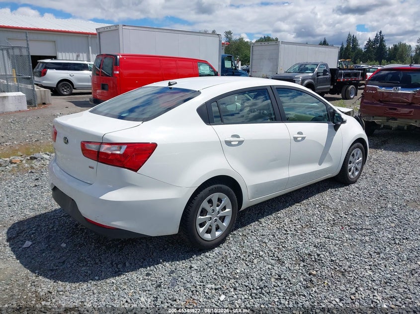 2016 Kia Rio VIN KNADM4A32G6531825 IAAI salvage auction — FRONT END, Bill Of Sale (Washington), sold $275 on 2026-07-08 (photo 4)