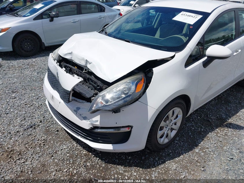 2016 Kia Rio VIN KNADM4A32G6531825 IAAI salvage auction — FRONT END, Bill Of Sale (Washington), sold $275 on 2026-07-08 (photo 6)