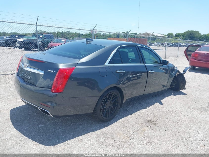 2016 Cadillac Cts VIN 1G6AR5SX1G0107654 IAAI salvage auction — RIGHT FRONT, Rebuildable (Florida), sold $2,450 on 2026-07-09 (photo 4)
