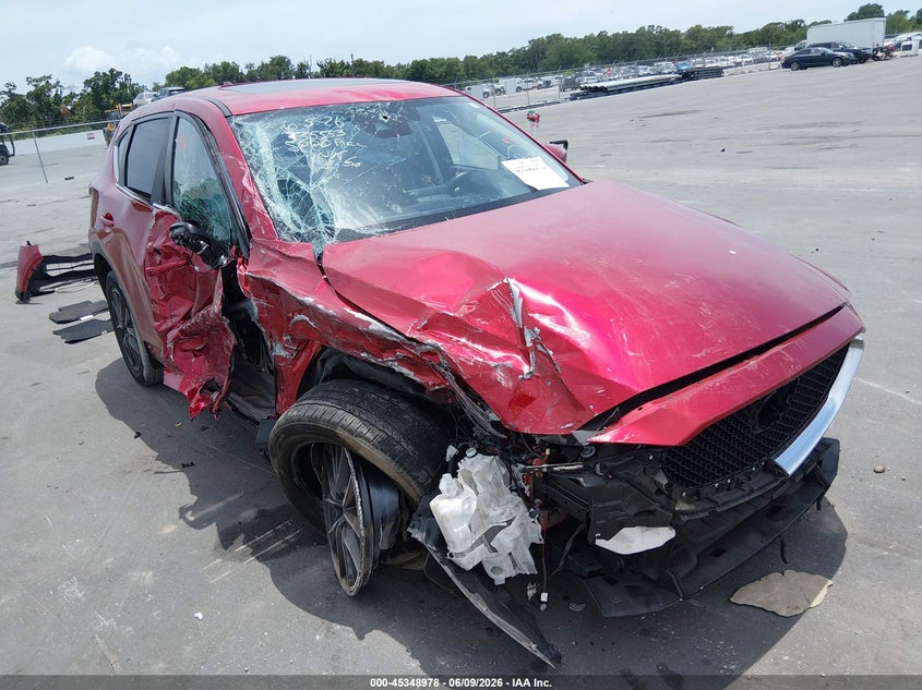 2018 Mazda Cx-5 VIN JM3KFACM9J0328893 IAAI salvage auction — FRONT & REAR, Salvage Title, sold $2,050 on 2026-07-13 (photo 1)