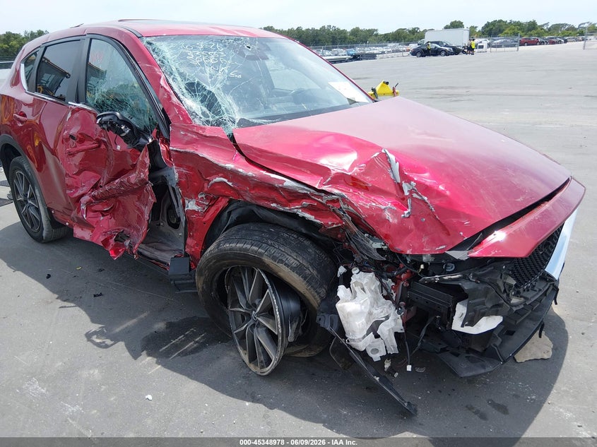 2018 Mazda Cx-5 VIN JM3KFACM9J0328893 IAAI salvage auction — FRONT & REAR, Salvage Title, sold $2,050 on 2026-07-13 (photo 6)