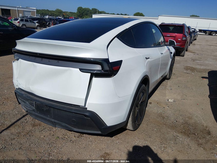 2026 Tesla Model y VIN 7SAYGDED7TF382215 IAAI salvage auction — REAR END, Salvage (Oklahoma), sold $21,100 on 2026-07-08 (photo 4)