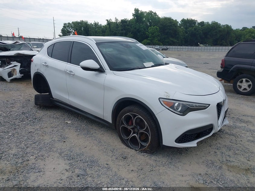 2019 Alfa romeo Stelvio VIN ZASPAKBN4K7C45546 IAAI salvage auction — THEFT, Wait Title, sold $25 on 2026-08-21 (photo 1)