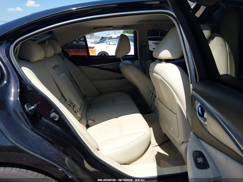 2015 Infiniti Q50 VIN JN1BV7AR9FM418402 IAAI salvage auction — LEFT SIDE, Salvage Title, sold $3,350 on 2026-07-16 (photo 8)