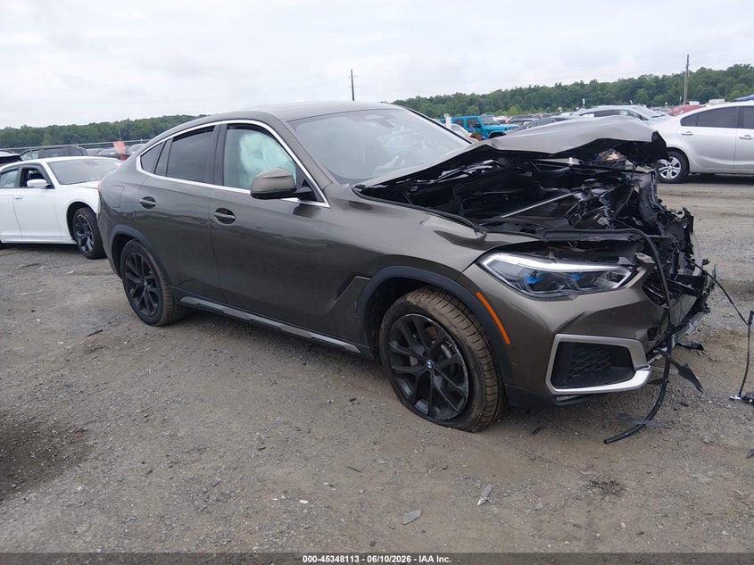 2021 BMW X6 VIN 5UXCY6C01M9G93104 IAAI salvage auction — FRONT END, Salvage - Greater Than 75% (Maryland), sold $20,750 on 2026-07-13 (photo 1)