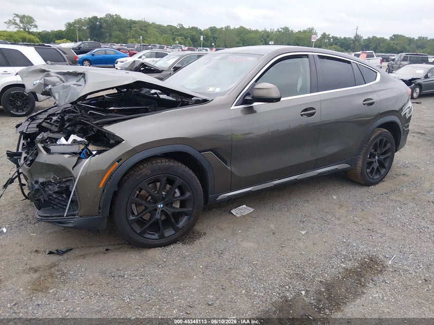 2021 BMW X6 VIN 5UXCY6C01M9G93104 IAAI salvage auction — FRONT END, Salvage - Greater Than 75% (Maryland), sold $20,750 on 2026-07-13 (photo 2)